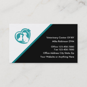 Tarjeta De Visita Servicios Veterinarios Hospital Animal