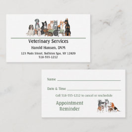Tarjeta De Visita Servicios veterinarios o Mascotas