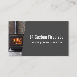 Tarjeta De Visita Servicios y reparación de chimenea de Personaliza