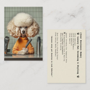 Tarjeta De Visita Sesión elegante de crecimiento de canapés