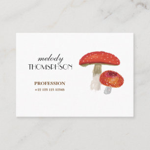 Tarjeta De Visita Setas, Amanita Muscaria
