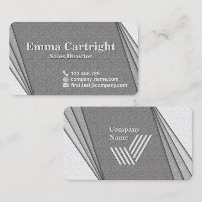 Tarjeta de visita Shadowline moderna