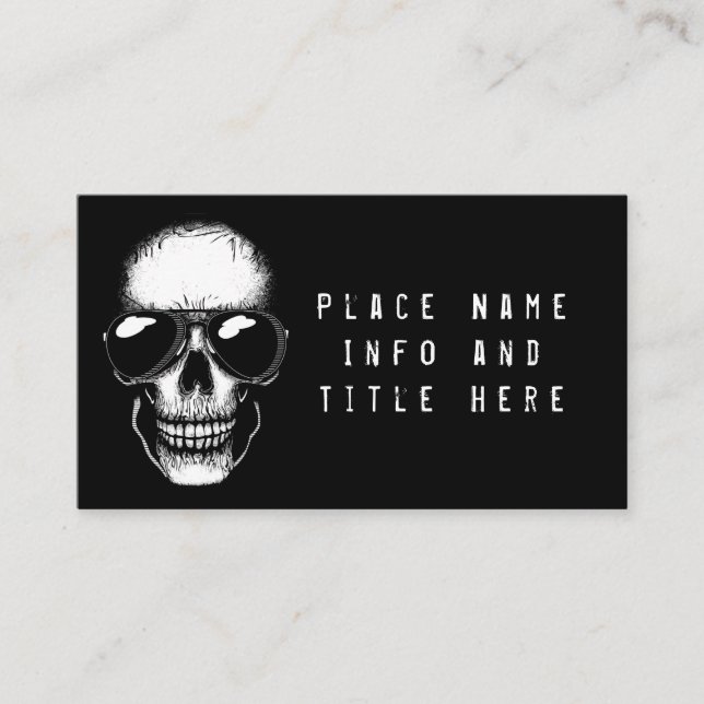 Tarjeta De Visita Shady Skull (Anverso)