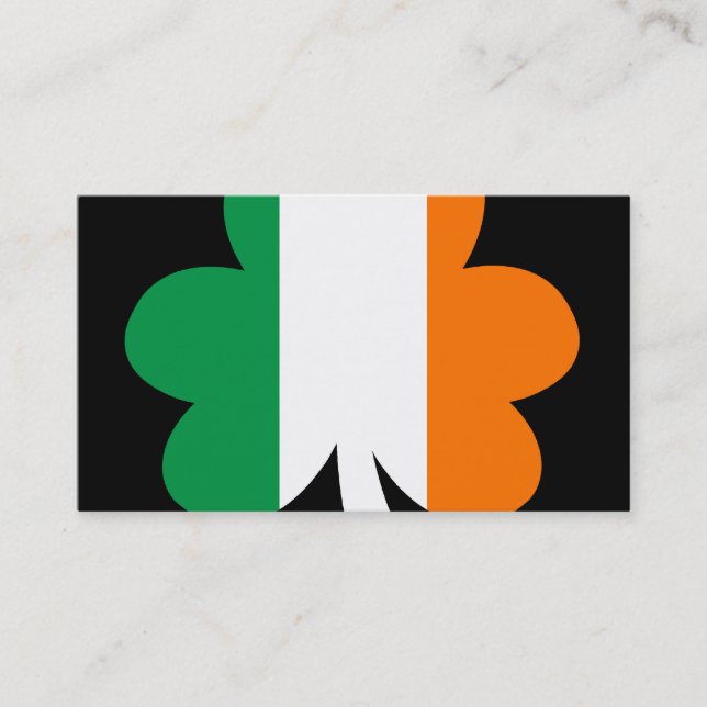 Tarjeta De Visita Shamrock de tres colores (Anverso)