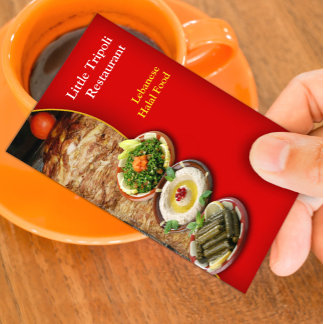 Tarjeta de visita Shawarma para Oriente Medio