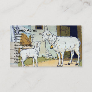 Tarjeta De Visita Sheep Acres