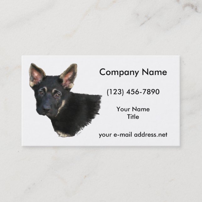 Tarjeta De Visita Shepard alemán (Anverso)