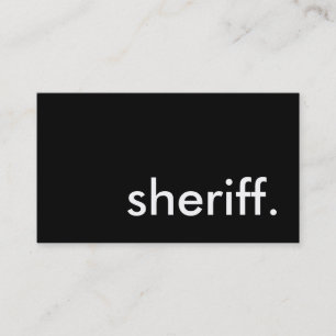 Tarjeta De Visita sheriff.