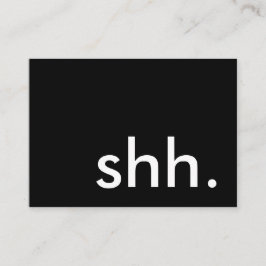 Tarjeta De Visita shh. ¡es un fiesta de sorpresa!