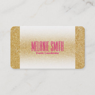 Tarjeta De Visita Shimmer de oro   Fade