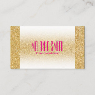 Tarjeta De Visita Shimmer de oro   Fade