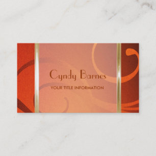 Tarjeta De Visita Shimmer Swirls Business Card