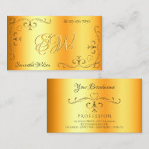 Shimmery Ornate Corners Inició Naranja Luminoso