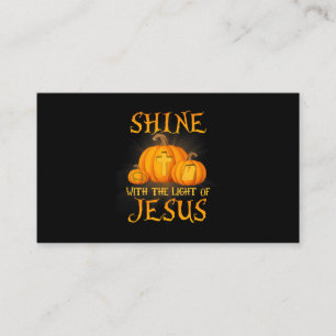 Tarjeta De Visita Shine With The Light Of Jesus Christian Halloween