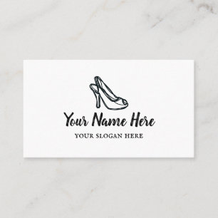 Tarjeta De Visita Shoe fashion beauty business card template