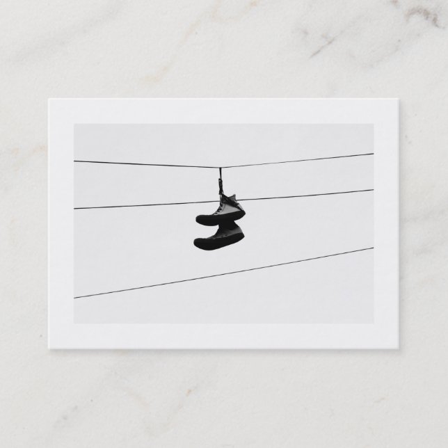 Tarjeta De Visita Shoefiti (bordeado) (Anverso)