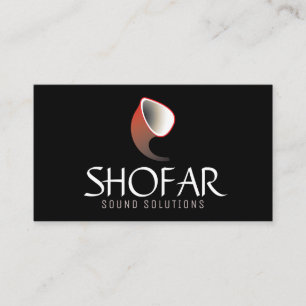 Tarjeta De Visita Shofar corto (rojo)