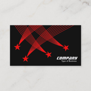 Tarjeta De Visita Shooting Stars - rojo en negro