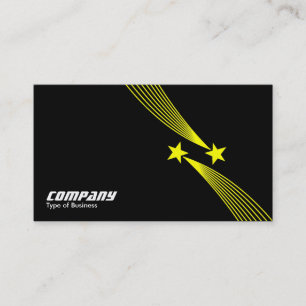 Tarjeta De Visita Shooting Stars v2 - Amarillo en negro