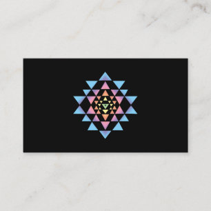 Tarjeta De Visita Shri Yantra Budismo Meditación Geometría Sagrada Z