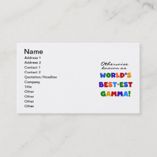 Tarjeta De Visita Si no conocido como regalos de la gamma Mejor-est