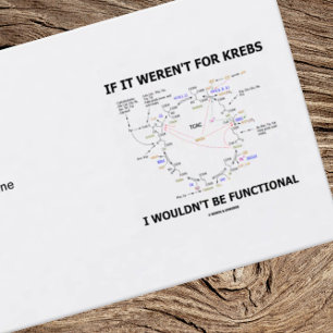 Tarjeta De Visita Si no fuera por Krebs no sería funcional