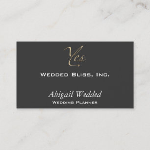 Tarjeta De Visita Sí - planificador de la boda