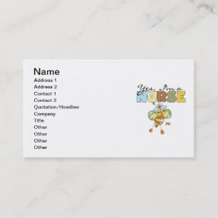 Tarjeta De Visita SÍ, soy enfermera camisetas y regalos