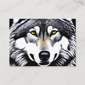 Tarjeta De Visita Siberian Husky Dog