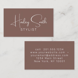 Tarjeta De Visita Siena Elegante Moderno Empresarial Profesional