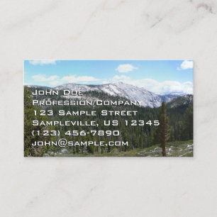 Tarjeta De Visita Sierra Nevada II de Yosemite