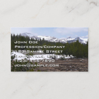 Tarjeta De Visita Sierra Nevada y nieve en Yosemite