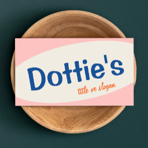 Tarjeta De Visita Siglo retro de mediados del siglo 1950