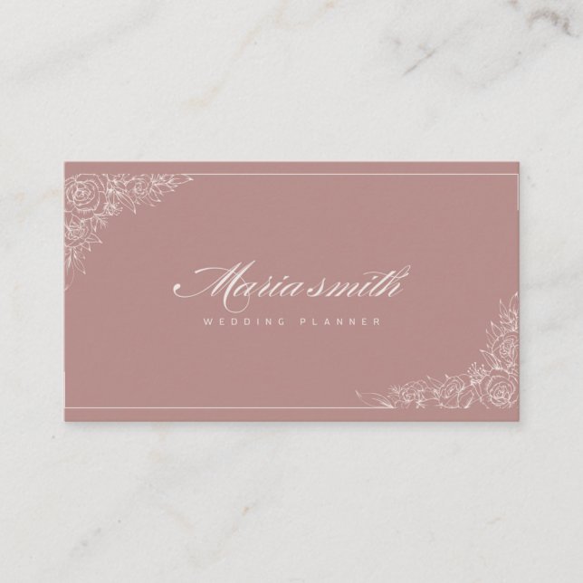 Tarjeta De Visita Signature Wedding Planner & Consultant (Anverso)