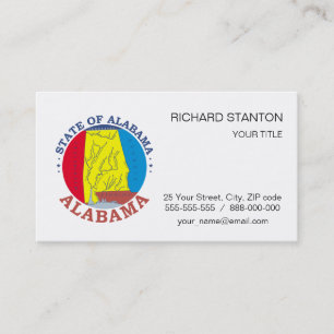 Tarjeta De Visita Signo de Alabama