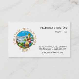 Tarjeta De Visita Signo de California