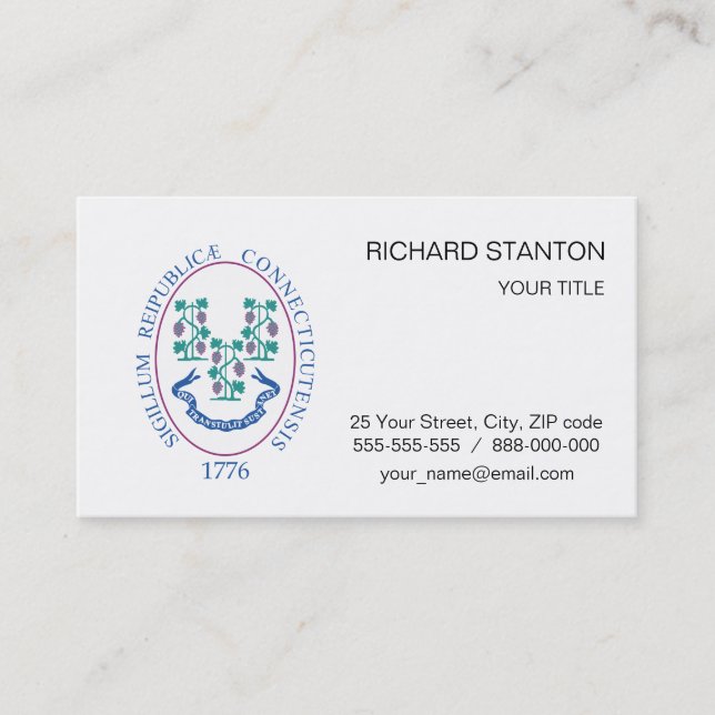 Tarjeta De Visita Signo de conexión (Anverso)