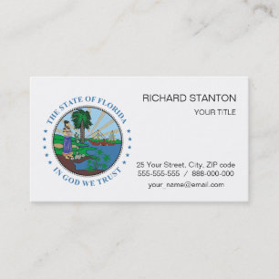 Tarjeta De Visita Signo de Florida