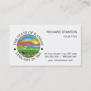 Tarjeta De Visita Signo de Kansas