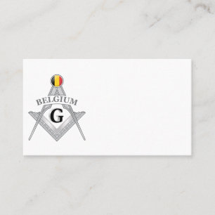 Tarjeta De Visita signo de la masonería belga