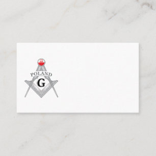Tarjeta De Visita signo de la masonería Polonia
