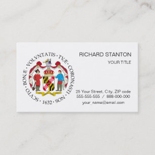 Tarjeta De Visita Signo de Maryland