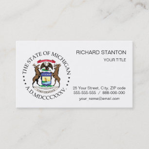 Tarjeta De Visita Signo de Michigan
