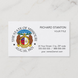 Tarjeta De Visita Signo de Missouri