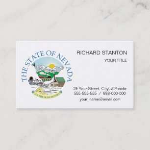 Tarjeta De Visita Signo de Nevada