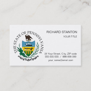 Tarjeta De Visita Signo de Pennsylvania