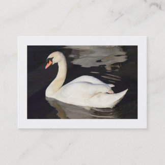 Tarjeta De Visita Silencio de cisne II (bordeado)