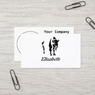 Tarjeta De Visita Silhouette Black Buffalo