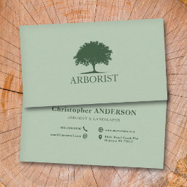 Tarjeta De Visita Silhouette de árbol - Arborisco