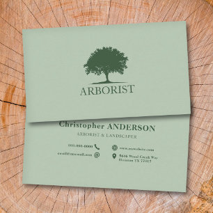 Tarjeta De Visita Silhouette de árbol - Arborisco